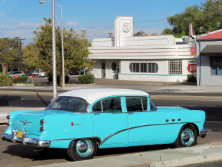 Buick outside Route 66 Diner Albuquerque NM