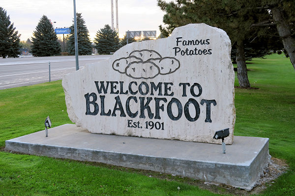 Blackfoot famous Potatoes Idaho