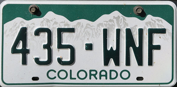Licence Plate CO