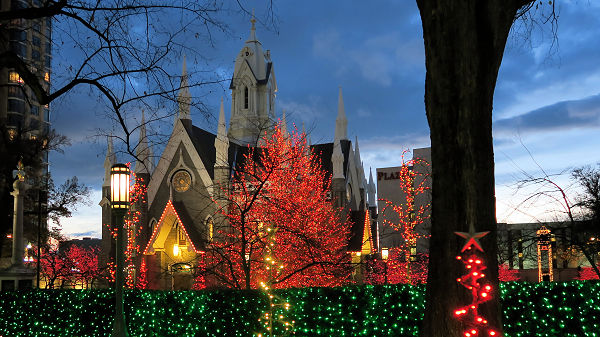 Sunset Temple Square SLC