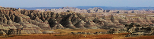 Badlands rock formations SD