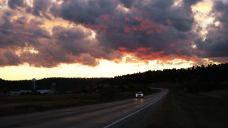 Approach to Black hills evening
