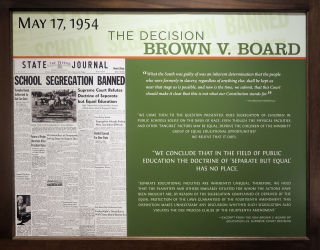Brown vs Board exhibit Farmville 