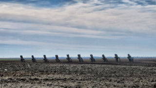 Cadillac Ranch from distance Texas