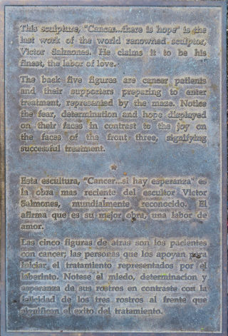 Cancer Hope Plaque Houston