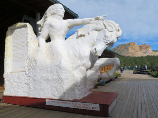Crazy Horse Plaster Cast and Monument
