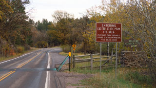 Custer State Park entrance SD
