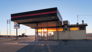 Disused Gas Station Utah desert
