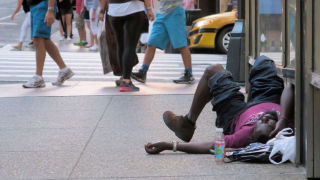 Down and out Manhattan 