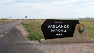 Entrance Badlands National Park South Dakota