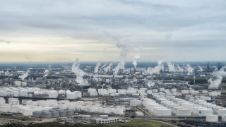 Houston industrial skyline