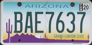 Licence Plate AZ