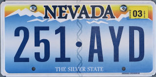 Licence Plate Nevada