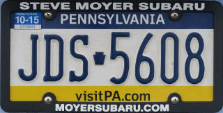 Licence Plate PA