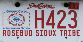 Licence Plate SD Sioux