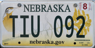 License Plate Nebraska