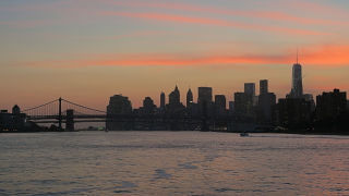 Lower Manhattan dusk 
