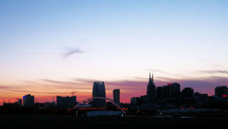 Nashville sunset skyline 