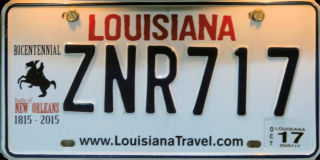 New Orleans Licence Plate