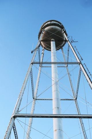 Shamrock Water Tower from below TX