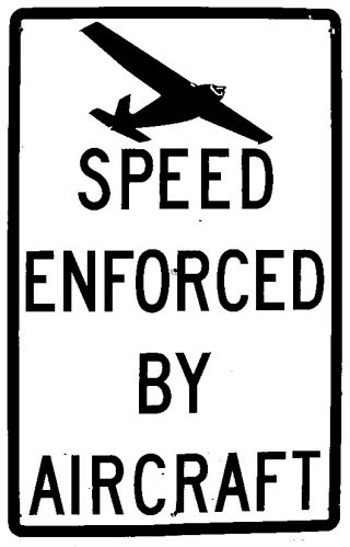 Speed enforced by aircraft