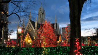 Sunset Temple Square SLC