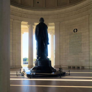 Thomas Jefferson at Memorial 
