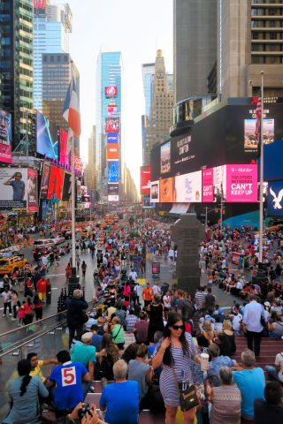 Tourists Times Square NY 