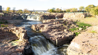 View of Watefall Sioux Falls SD
