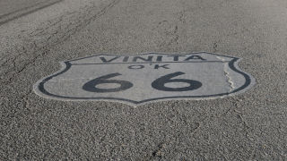Vinita OK Rte66 Road Marking OK