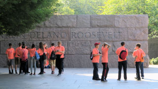 Visit to Roosevelt Memorial 