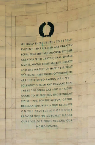 We hold these truths self evident 